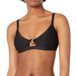 VYB Vicious Young Babes Standard Grounded Keyhole Bralette Swimsuit Bikini Top S Black Photo 0