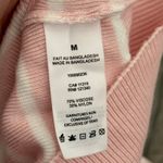 Garage  Short Sleeve Off Shoulder Sweater coquette pink striped Photo 5