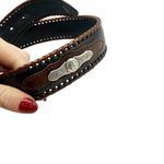 Nocona Women’s Leather Braided Western Cowgirl Belt size 38 Black Photo 4