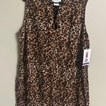 Beach Lunch Lounge Brown Black Leopard Dress Size XXL Sleeveless Cover Up New Photo 0