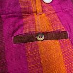 Urban Outfitters  Martina Linen Low-Rise Trouser Pant Purple and Orange Size 0 Photo 6