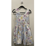 Francesca's Blue and White Floral Mini Dress Photo 5