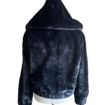 The Drop NWT--FAUX FUR BOMBER JACKET Black super soft faux fur Photo 10