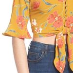 ASTR New the Label Tie Front Crop Top Photo 3