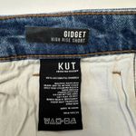 Kut From The Kloth  Gidget High Rise Denim Shorts Frayed Hem Button Fly Women‎ 8 Photo 8