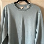 Ted Baker Women’s Powder Blue Oversized Puff Sleeve Sweatshirt Size 8 (3) Photo 7