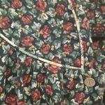 Vintage 80's HerbCraft II House Coat Duster Cottagecore Prairie Floral Medium Photo 4