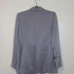 Ellen Tracy Linda Allard  Silk Gray Blue Oversized Blazer Jacket Size 2 Photo 3
