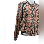 Saltwater Luxe Geometric Print Bomber Jacket Size XS Photo 1