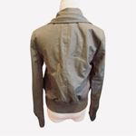 Urban Outfitters Jack Faux Leather Jacket Moto Biker Taupe M Photo 3