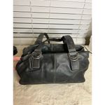 Fossil  Women's Black Leather Satchel Handbag with Double Handles Photo 3