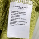 American Eagle  Soft and Sexy Plush Green Waffle Knit Thermal Long Sleeve Top XL Photo 6