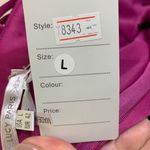 Lucy Paris  Embroidered Satin Fit & Flare Dress in Hot Pink Size Large NWT Photo 7