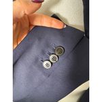 ZARA  Navy Blue Oversized Blazer Jacket XXS Photo 4