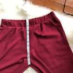 Wine Burgundy Wide Leg Cropped Coulettes NWOT Size undefined Photo 5