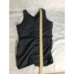 Zobha  Women Rouched Front Tank Top  Sz. 10 Gray EUC Ella Tank built in Bra Photo 1