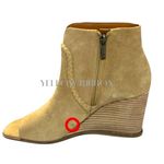 Lucky Brand 🆕.  | LURELI PEEP-TOE WEDGE BOOTIES | TAUPE | SIZE: 8 Photo 6