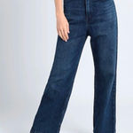 Wellthread High Loose Jeans. Levi's Blue Flare Wide Leg Jeans Modern Fit Photo 0