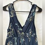 Free People  Blue Floral Mini‎ Dress Size Small Photo 1