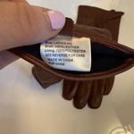 Women’s Leather Gloves, Brown, Size M/L, Lined Brown Photo 2