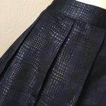 Tommy Hilfiger Chic Goth Punk Black Metallic Pleated Full Skirt Size 8 Medium M Photo 3