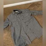 Abercrombie & Fitch New  Black and White Button Down Shirt Photo 2