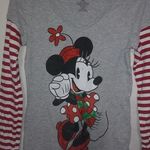 Disney  Minnie S Striped Christmas Top Photo 0
