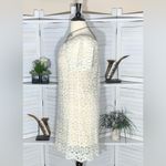 Vintage Y2K Cream Lace Midi Dress Large Photo 4