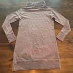 Athleta ⭐️ Eco Wash Turtleneck Sweatshirt Dress Grey Thumb Holes Womens Small Photo 7