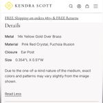 Kendra Scott  Tatum Earrings Pink Mix Photo 2