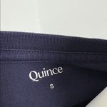 Quince  Organic Cotton l Navy Crewneck Tee Shirt Small Photo 5