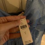 Hutch Anthropologie  blue twist front dress size L NWT Photo 6