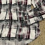 Leith  Plaid Oversized Button Up Shirt Photo 2