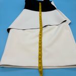 Halston Heritage  Monochrome Asymmetrical Dress Black and White Size 0 Photo 5