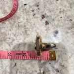 House of Harlow Statement Cocktail Ring gold tone and pale yellow stone, size 7 Photo 11