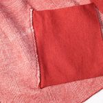 Anthropologie Moth Red Windowpane Plaid Knit Blazer Jacket | Size XL Photo 11