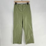 Avec Les Filles  Sage Green Soft‎ Faux Leather High Rise Straight Leg Pants XS Photo 1