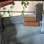 Calvin Klein Jeans High Rise Straight Slightly Ripped Distressed Jeans Blue Size 27 Photo 6