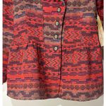 Arrata Silent Journey Blazer Jacket Pink Size Small NWT Embroidered Peplum Photo 5