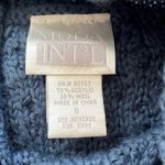 Moda Int’l part wool blue thick turtleneck sweater Photo 3