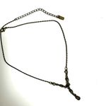 1928 green rhinestone beaded Y necklace Blue Photo 4