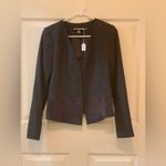 Karl Lagerfeld Gray Faux Suede Trim Blazer. Size-4 Photo 1