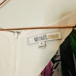 Badgley Mischka Palm Print Ruffle Pink Green Maxi Dress Size 4 Photo 7