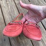 Talbots RARE Red Posh Suede Leather Flats, Loafers Made in Spain Size 8.5 Narrow Photo 9
