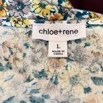 CHLOE + RENE Floral Linen Blend Retro Style Dress | large Photo 6