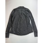 Lululemon  Athletica‎ quarter Zip Pullover Long Sleeve Top Womens Black Pattern 4 Photo 5