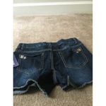 Cherokee Women's Juniors Jean Mini Shorts Blue Denim Pockets Size XL Photo 5