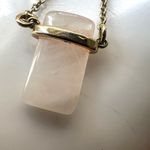 SU CH rose quartz dainty pendant necklace Pink Photo 6