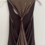 Y2K BROWN VOICES FUN BACK‎ TANK TOP Size M Photo 6