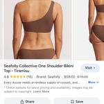 Seafolly  One Shoulder bikini top in tiramisu Photo 1